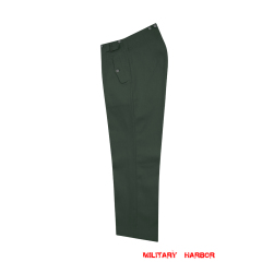 WWII German Luftwaffe Summer HBT Reed Green Drill Flight Trousers WW2 german uniform,Luftwaffe uniform,german army uniform,german airforce,lufrwaff officer trousers,WWII German HBT Cotton Luftwaffe Trousers,HBT uniforms,WW2 german militaria,WW2 military surplus,w2 uniforms,WWII german,replica military uniforms,german summer uniforms,WWII Reenactment,reenactment  shop