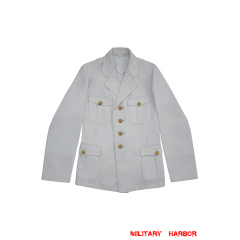 WWII German Kriegsmarine Officer Summer White Jacket Tunic WW2 german uniform,Kriegsmarine uniform,german army uniform,german navy,KM tunic,WWII German HBT Cotton Kriegsmarine Tunic,HBT uniforms,WW2 german militaria,WW2 military surplus,w2 uniforms,WWII german,replica military uniforms,german summer uniforms,WWII Reenactment,reenactment  shop