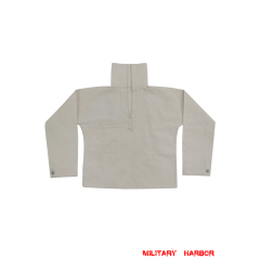 WWII German Kriegsmarine Off-White HBT EM Work Jacket ww2 german uniform,Kriegsmarine uniform,german army uniform,german navy,KM tunic