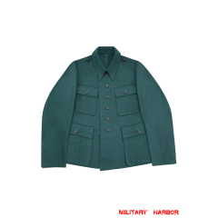 WWII German Police M43 Officer Summer HBT Tunic Feldbluse WW2 German police cotton Tunic,WW2 german police uniforms,WWII police uniform,WWII german police militaria,ww2 german police jacket,ww2 German police summer uniforms