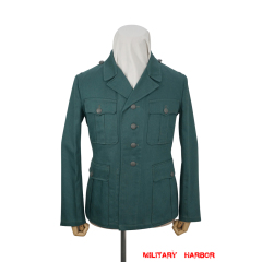 WWII German Police EM Open Collar Summer HBT Service Tunic WW2 German police cotton Tunic,WW2 german police uniforms,WWII police uniform,WWII german police militaria,ww2 german police jacket,ww2 German police summer uniforms