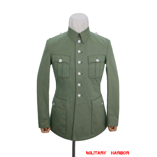 WWII German Police General Officer Mottled Green Summer Service Tunic (6 buttons) WW2 German police cotton Tunic,WW2 german police uniforms,WWII police uniform,WWII german police militaria,ww2 german police jacket,ww2 German police summer uniforms