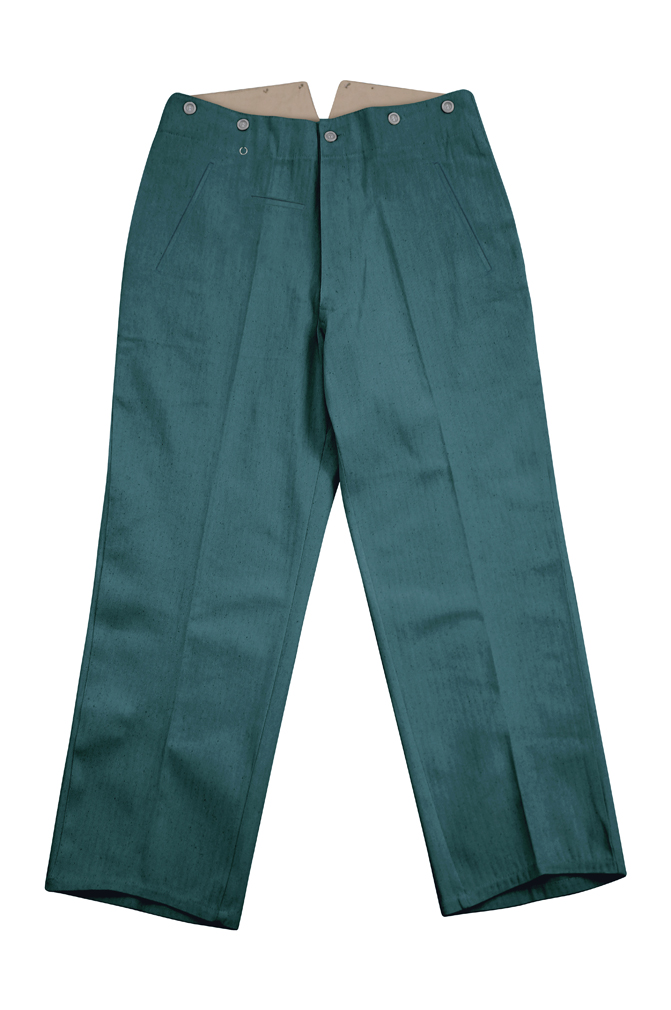 WW2 German police cotton trousers,WW2 german police uniforms,WWII police uniform,WWII german police militaria,ww2 german police trousers
