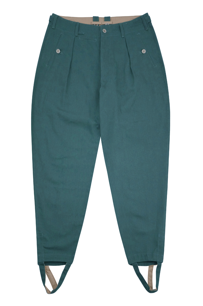 WW2 German police cotton trousers,WW2 german police uniforms,WWII police uniform,WWII german police militaria,ww2 german police trousers