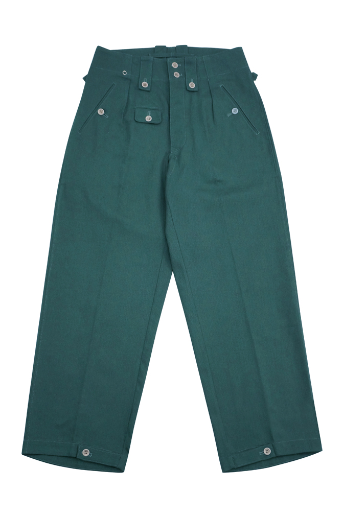 WW2 German police cotton trousers,WW2 german police uniforms,WWII police uniform,WWII german police militaria,ww2 german police trousers