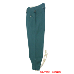 WWII German Police M43 summer HBT Keilhosen Field Trousers WW2 German police cotton trousers,WW2 german police uniforms,WWII police uniform,WWII german police militaria,ww2 german police trousers