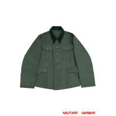WWII German SS M37 Officer Summer HBT Reed Green Field Tunic II WW2 german uniform,SS uniform,waffen SS,SS-VT,m37 tunic,WWII German HBT Cotton Tunic,HBT uniforms,WW2 german militaria,WW2 military surplus,w2 uniforms,WWII german,replica military uniforms,german summer uniforms,WWII Reenactment,reenactment  shop