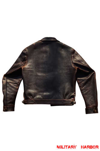 WWII German Luftwaffe Hartmann style Leather Fighter Pilot Jacket