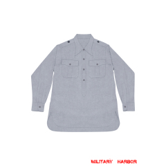 WWII German Luftwaffe Light Blue Long Sleeve Pullover Shirt WW2 german uniform,Luftwaffe uniform,german army uniform,german airforce,german Service Shirt,German Long sleeve shirt,HBT uniforms,WW2 german militaria,WW2 military surplus,w2 uniforms,WWII german,replica military uniforms,german summer uniforms,WWII Reenactment,reenactment  shop
