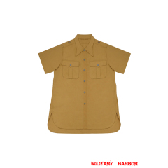 WWII German DAK Tropical Afrikakorps Sand Short Sleeve Shirt WW2 german uniform,Luftwaffe uniform,german army uniform,german airforce,german Service Shirt,German Long sleeve shirt,HBT uniforms,WW2 german militaria,WW2 military surplus,w2 uniforms,WWII german,replica military uniforms,german summer uniforms,WWII Reenactment,reenactment  shop