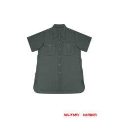 WWII German Heer SS Green-Grey Short Sleeve Shirt WW2 german uniform,Luftwaffe uniform,german army uniform,german airforce,german Service Shirt,German Long sleeve shirt,HBT uniforms,WW2 german militaria,WW2 military surplus,w2 uniforms,WWII german,replica military uniforms,german summer uniforms,WWII Reenactment,reenactment  shop