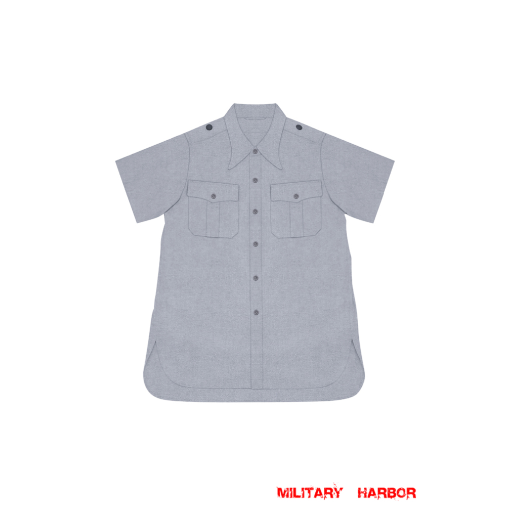 WWII German Luftwaffe Light Blue Short Sleeve ShirtShort Sleeve Shirts - Military Harbor WWII German Luftwaffe Light Blue Short Sleeve ShirtShort Sleeve Shirts - Military Harbor
