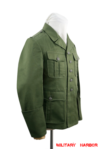 WWII German DAK/Tropical Afrikakorps M40 officer olive field tunic