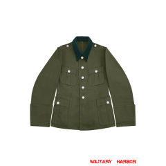WWII German DAK/Tropical Afrikakorps M36 General Officer Olive Service Tunic Jacket WWII German DAK/Tropical Afrikakorps M36 General Officer Olive Service Tunic Jacket