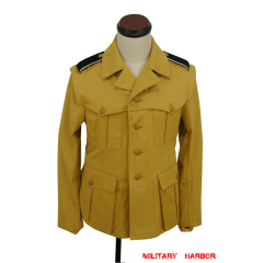 WWII German DAK/Tropical SS sand field tunic 1st pattern - Italian 'SAHARIANA' WW2 german uniform,SS uniform,waffen SS,Rommel,Afrikakorps,German DAK tunic,german tropical uniform,tropical uniforms,WW2 army uniform,WWII clothing,WWII uniforms,WWII jackets,WW2 militaria,german uniform WW2,german uniforms WWII,WW2 german