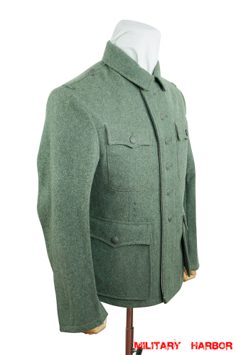 WWII German M42 Heer EM field grey wool tunic Feldbluse