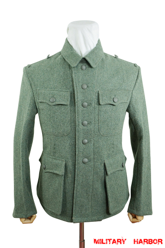 WWII German M42 Heer EM field grey wool tunic Feldbluse