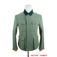 WWII German M42 Modified Heer EM fieldgrey wool tunic Feldbluse WWII German Wool Tunic,WW2 german uniforms,WWII army uniform,WWII german militaria,SS uniform,german military clothing,WW2 reproduction,M42 tunic,waffen SS