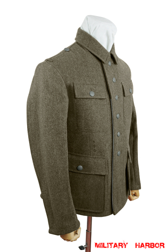 WWII German M43 Heer EM Brown wool tunic Feldbluse