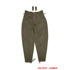 WWII German Heer M43 brown wool trousers keilhosen WWII German Wool Trousers,WW2 german uniforms,WWII army uniform,WWII german militaria,wehrmacht,german military clothing,WW2 reproduction,M43 tunic