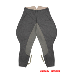WWII German Heer Officer Stone Grey Wool Riding Breeches WWII German Wool Trousers,WW2 german uniforms,WWII army uniform,WWII german militaria,wehrmacht,german military clothing,WW2 reproduction