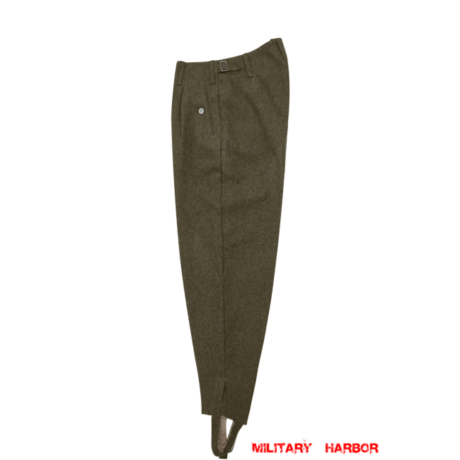 WWII German Heer M42 Brown Wool Trousers WWII German Wool Trousers,WW2 german uniforms,WWII army uniform,WWII german militaria,wehrmacht,german military clothing,WW2 reproduction