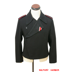 WWII German Heer panzer black wool wrap/jacket WWII German Wool Panzer Tunic,WW2 german uniforms,WWII army uniform,WWII german militaria,wehrmacht,german military clothing,WW2 reproduction,german panzer
