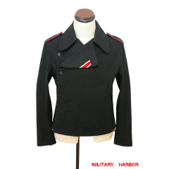 WWII German SS panzer black wool wrap/jacket WWII German Wool Panzer Tunic,WW2 german uniforms,WWII army uniform,WWII german militaria,SS uniform,german military clothing,WW2 reproduction,german panzer,waffen SS