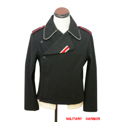 WWII German SS officer panzer black wool wrap/jacket WWII German Wool Panzer Tunic,WW2 german uniforms,WWII army uniform,WWII german militaria,SS uniform,german military clothing,WW2 reproduction,german panzer,waffen SS