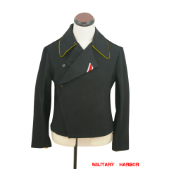 WWII German Heer signal panzer black wool wrap/jacket WWII German Wool Panzer Tunic,WW2 german uniforms,WWII army uniform,WWII german militaria,wehrmacht,german military clothing,WW2 reproduction,german panzer