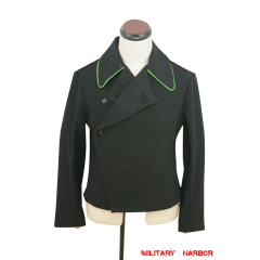 WWII German Police armored unit panzer black wool wrap/jacket WWII German Wool Panzer Tunic,WW2 german uniforms,WWII army uniform,WWII german militaria,WW2 police,german military clothing,WW2 reproduction