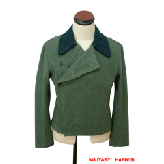 WWII German Heer assault gunner field wool deep green collar wrap jacket WWII German Wool Panzer Tunic,WW2 german uniforms,WWII army uniform,WWII german militaria,wehrmacht,german military clothing,WW2 reproduction,aSSault gunner
