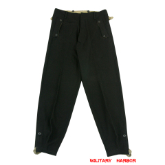 WWII German SS panzer black wool trousers