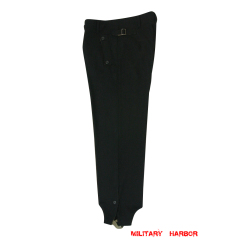WWII German SS panzer black wool trousers WWII German SS panzer black wool trousers
