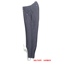 WWII German M43 Luftwaffe blue grey wool trousers keilhosen WWII German Wool Luftwaffe Trousers,WW2 german uniforms,WWII army uniform,WWII german militaria,Luftwaffe uniform,german military clothing,WW2 reproduction,M43 tunic