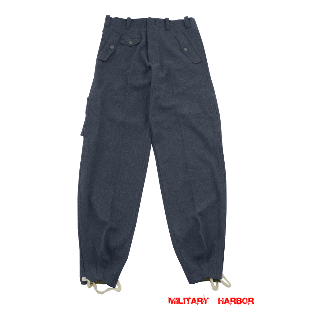 WWII German M40 Fallschirmjger blue grey wool jump trousersWool Luftwaffe Trousers -Military Harbor WWII German M40 Fallschirmjger blue grey wool jump trousersWool Luftwaffe Trousers -Military Harbor