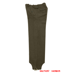 WWII German M40 Fallschirmjäger brown wool jump trousers WWII German Wool Luftwaffe Trousers,WW2 german uniforms,WWII army uniform,WWII german militaria,SS uniform,german military clothing,WW2 reproduction,M40 tunic