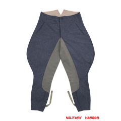 WWII German Luftwaffe Officer Blue Grey Wool Riding Breeches WWII German Wool Luftwaffe Trousers,WW2 german uniforms,WWII army uniform,WWII german militaria,Luftwaffe uniform,german military clothing,WW2 reproduction