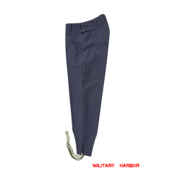 WWII German Luftwaffe Blue Grey Wool Fliegerhose Flight Trousers WWII German Wool Luftwaffe Trousers,WW2 german uniforms,WWII army uniform,WWII german militaria,Luftwaffe uniform,german military clothing,WW2 reproduction