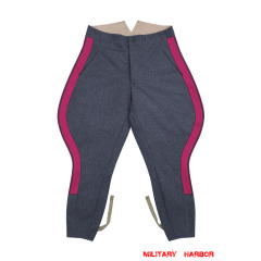 WWII German Luftwaffe General Staff OKW OKH Blue Grey Wool Breeches WW2 german General Staff,ww2 General Staff,OKW,OKH,General Staff uniforms,OKW uniforms,OKH uniforms,General Staff trousers,OKW trousers,OKH trousers