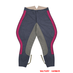 WWII German Luftwaffe General Staff OKW OKH Blue Grey Wool Riding Breeches WW2 german General Staff,ww2 General Staff,OKW,OKH,General Staff uniforms,OKW uniforms,OKH uniforms,General Staff trousers,OKW trousers,OKH trousers