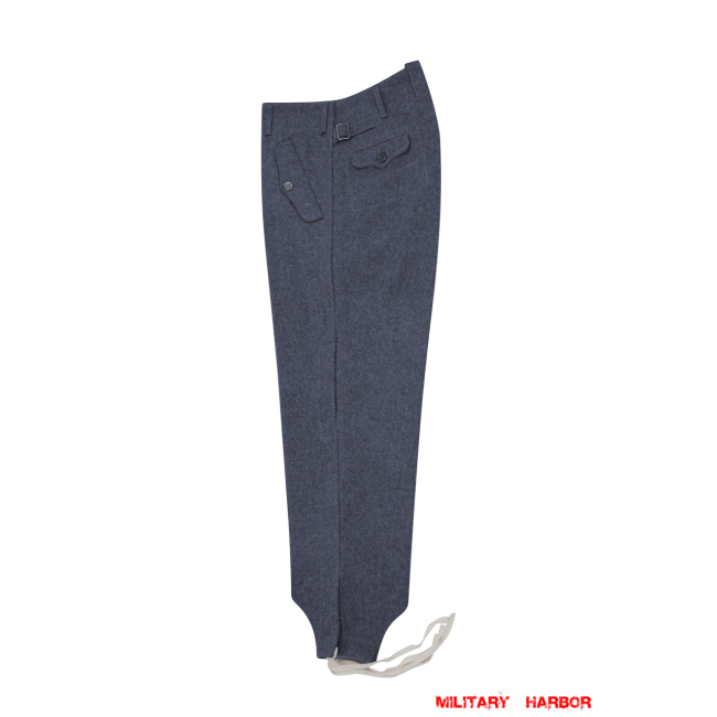 WWII German Luftwaffe Fallschirmjäger M38 Blue Grey Wool Jump Trousers WWII German Wool Luftwaffe Trousers,WW2 german uniforms,WWII army uniform,WWII german militaria,SS uniform,german military clothing,WW2 reproduction,jump trousers, fallschimjager