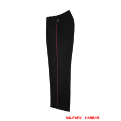 WWII German Fire Police Officer Black Wool Trousers With Pipe WWII German Wool Police Trousers,WW2 german uniforms,WWII army uniform,WWII german militaria,WW2 police,german military clothing,WW2 reproduction