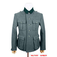 WWII German M36 Heer EM Italian Field Wool tunic Feldbluse blue green grey WWII German M36 Heer EM Italian Field Wool tunic Feldbluse blue green grey