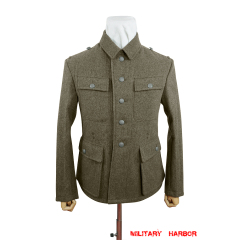 WWII German M43 SS EM Brown wool tunic Feldbluse WWII German Wool Tunic,WW2 german uniforms,WWII army uniform,WWII german militaria,SS uniform,german military clothing,WW2 reproduction,M43 tunic