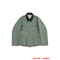 WWII German M36 SS Officer Fieldgrey Wool Tunic Feldbluse II WWII German Wool Tunic,WW2 german uniforms,WWII army uniform,WWII german militaria,SS uniform,german military clothing,WW2 reproduction,M43 tunic