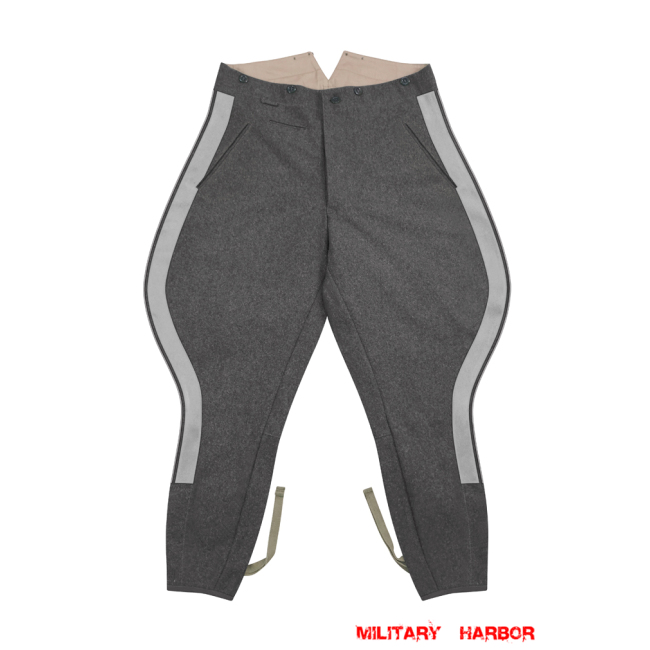 WWII German SS General Stone Grey Wool Breeches WWII German Wool Trousers,WW2 german uniforms,WWII army uniform,WWII german militaria,wehrmacht,german military clothing,WW2 reproduction,breeches