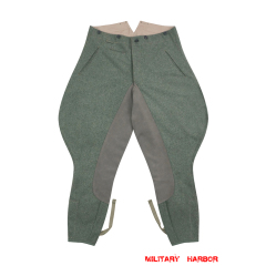 WWII German SS Officer Fieldgrey Wool Riding Breeches WWII German Wool Trousers,WW2 german uniforms,WWII army uniform,WWII german militaria,wehrmacht,german military clothing,WW2 reproduction,Riding Breeches