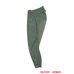 WWII German SS M40 Field Grey Wool Mounted Troops Riding Breeches WWII German Wool Trousers,WW2 german uniforms,WWII army uniform,WWII german militaria,wehrmacht,german military clothing,WW2 reproduction,Riding Breeches