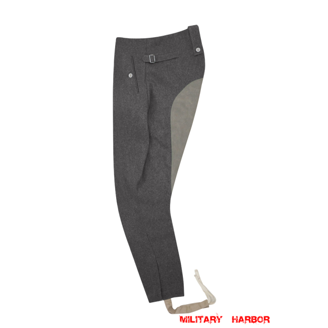 WWII German SS M43 Stone Grey Wool Mounted Troops Riding Breeches WWII German Wool Trousers,WW2 german uniforms,WWII army uniform,WWII german militaria,wehrmacht,german military clothing,WW2 reproduction,Riding Breeches